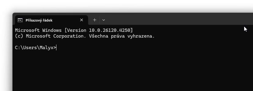 Příkazový řádek ve Windows 11
